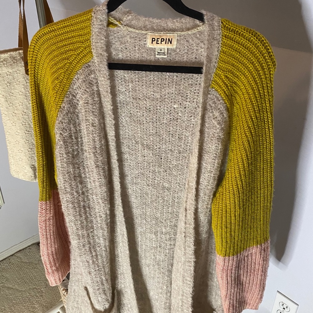 Anthropologie Color block Cardigan